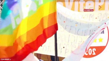 Manifestazione contro la Tav Torino-Lione in Val Maurienne in territorio francese