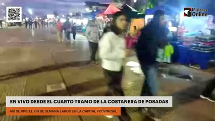 Fin de semana largo en Misiones: feria en el cuarto tramo de la costanera de Posadas
