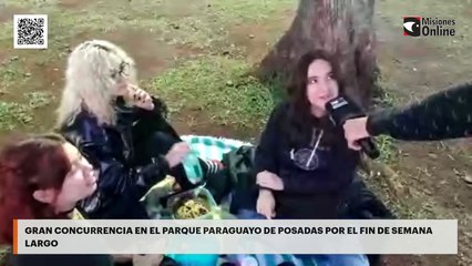 Gran concurrencia en el Parque Paraguayo de Posadas por el fin de semana largo
