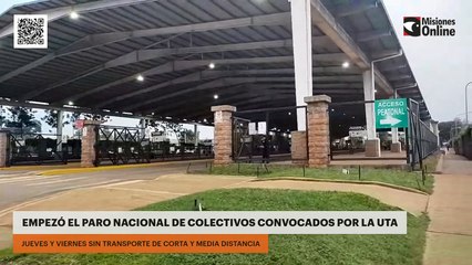 Empezó el paro nacional de colectivos convocados por la UTA