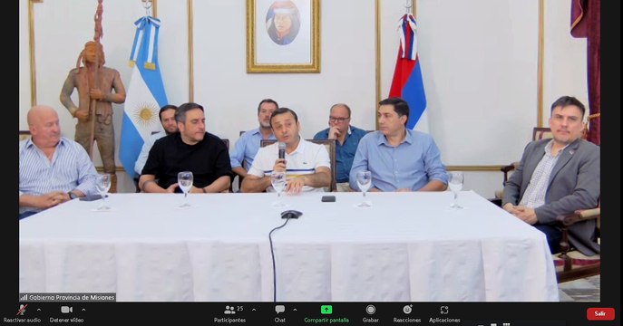 Conferencia de prensa de Oscar Herrera Ahuad y Juan Cabandié