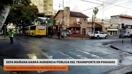 Esta mañana habrá audiencia pública del transporte en Posadas