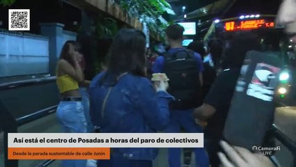 Así está el centro de Posadas a horas del paro de colectivos