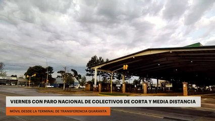 Viernes con paro nacional de colectivos de corta y media distancia