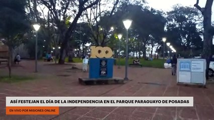 Así festejan el Día de la Independencia en el Parque Paraguayo de Posadas