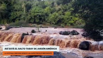 Así está el Salto Tabay de Jardín América