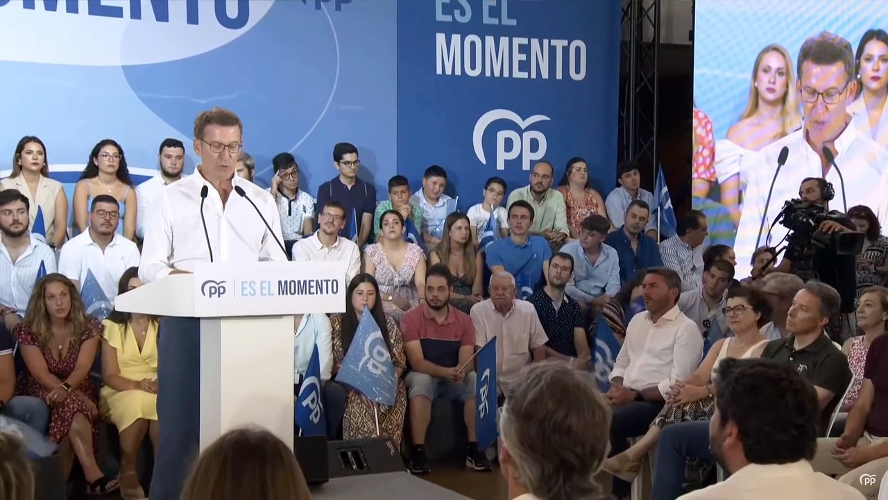 DIRECTO| Feijóo, José María Aznar y Fernando López Miras intervienen en un mitin en Murcia