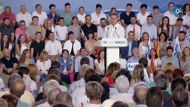 DIRECTO| Alberto Núñez Feijóo, Cuca Gamarra y Gonzalo Capellán participan en un mitin en Logroño