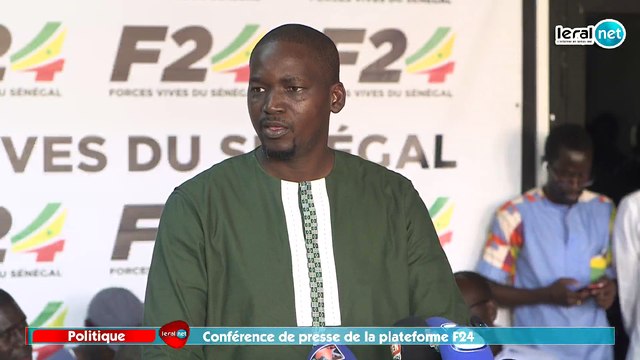 En direct: Conférence de presse de la plateforme F24