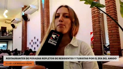 Restaurantes de Posadas repletos de residentes y turistas por el Día del Amigo