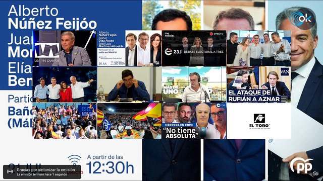 DIRECTO| Feijóo, Juanma Moreno y Elías Bendodo participan en un mitin en Baños del Carmen (Málaga)