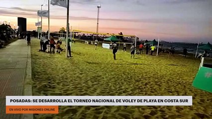 Posadas: se desarrolla el Torneo Nacional de Voley de Playa en Costa Sur