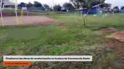 Finalizaron las obras de revalorización en la plaza de Cocomarola Oeste