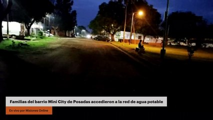 Familias del barrio Mini City de Posadas accedieron a la red de agua potable