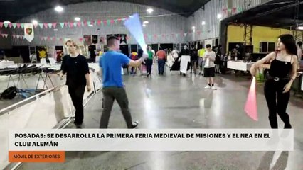 Posadas: se desarrolla la primera feria medieval de Misiones y el NEA en el Club Alemán