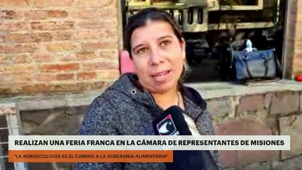 Realizan una feria franca en la Cámara de representantes de Misiones