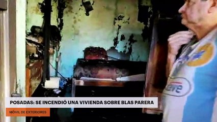 Posadas: se incendió una vivienda sobre Blas Parera