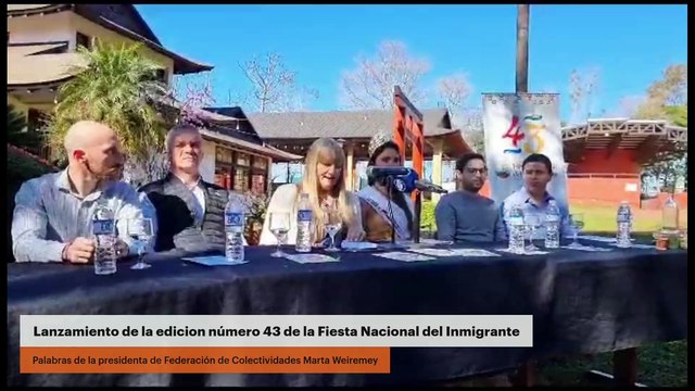 #EstaMañana: Lanzamiento de la edicion número 43 de la Fiesta Nacional del Inmigrante