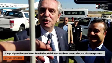 Llega el presidente Alberto Fernández a Misiones: realizará recorridas por obras en proceso