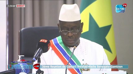 suivez le 3ème conseil Présidentiel sénégalo-gambien sur leral tv