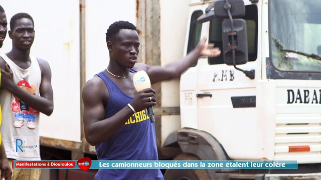 Tensions à Diouloulou: Manifestation des Militants de Ousmane Sonko Paralyse la Route Nationale, les Camionneurs en Colère
