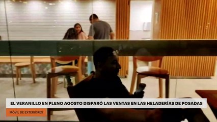 El veranillo en pleno agosto disparó las ventas de helados en Posadas