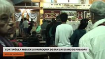 Continúa la Misa de San Cayetano en la Parroquia de Posadas
