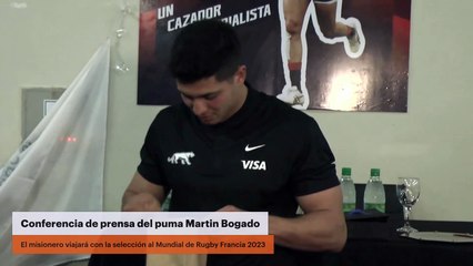 Conferencia de prensa del puma Martin Bogado
