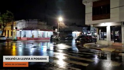 Volvió la lluvia a Posadas