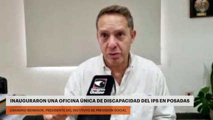Inauguraron una oficina única de discapacidad del IPS en Posadas