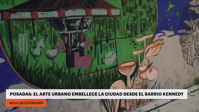 Posadas: el arte urbano embellece la ciudad desde el barrio Kennedy