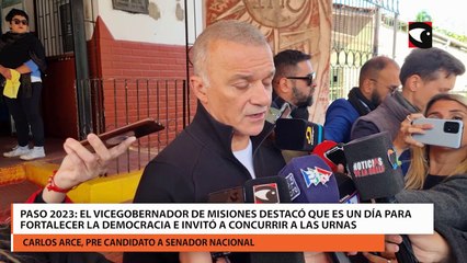 PASO 2023: el vicegobernador de Misiones destacó que es un día para fortalecer la democracia e invitó a concurrir a las urnas