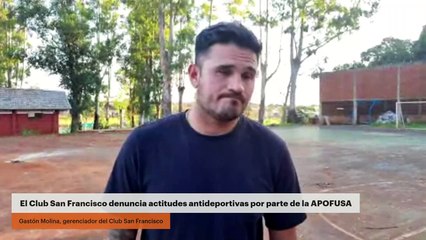 El club San Francisco denuncia actitudes antideportivas por parte de la APOFUSA