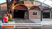 Posadas: avanza la obra del Paseo Peatonal en El Mercado Villa Urquiza