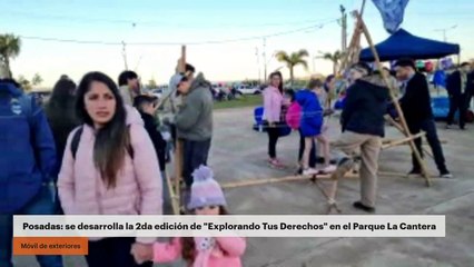 Posadas: se desarrolla la 2da edición de "Explorando Tus Derechos" en el Parque La Cantera