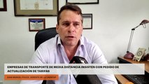 Empresas de transporte de media distancia insisten con pedido de actualización de tarifas