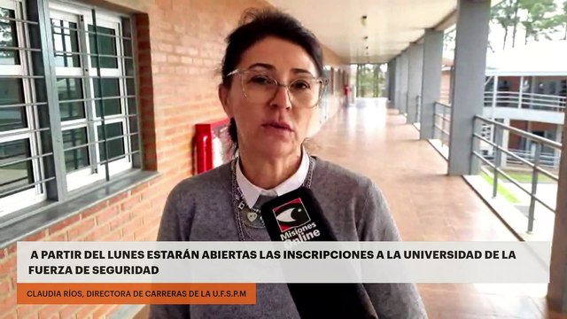A PARTIR DEL LUNES ESTARÁN ABIERTAS LAS INSCRIPCIONES A LA UNIVERSIDAD DE LA FUERZA DE SEGURIDAD
