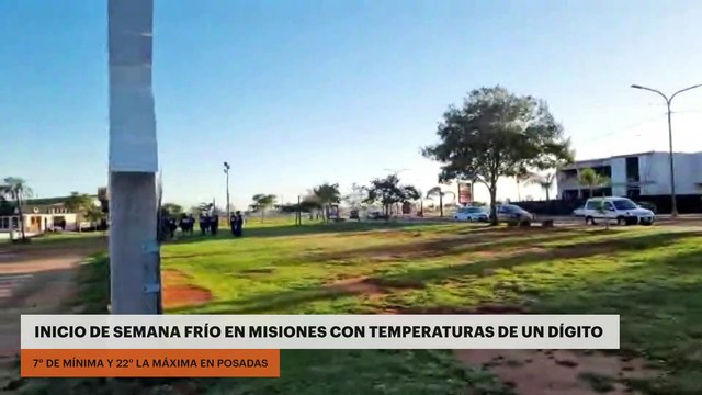 Inicio de semana frío en Misiones con temperaturas de un dígito