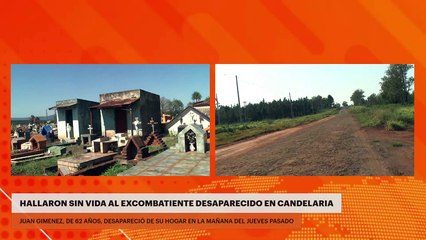 Hallaron sin vida al excombatiente desaparecido en Candelaria