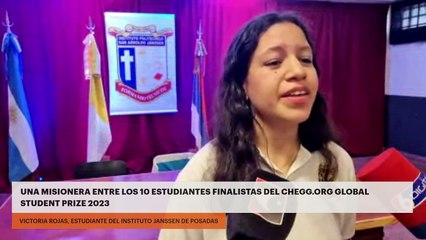 Una misionera entre los 10 estudiantes finalistas del Chegg.org Global student prize 2023