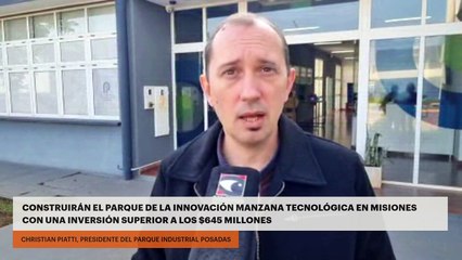 Construirán el Parque de la innovación manzana tecnológica en Misiones