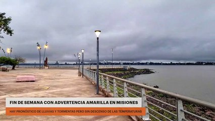 Fin de semana con advertencia amarilla en Misiones