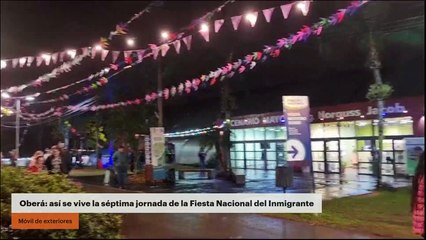 Oberá: así se vive la séptima jornada de la Fiesta Nacional del Inmigrante
