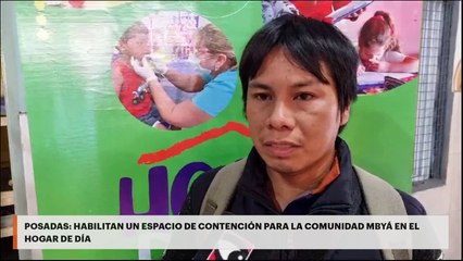 Posadas: habilitan un espacio de contención para la comunidad mbyá en el Hogar de día