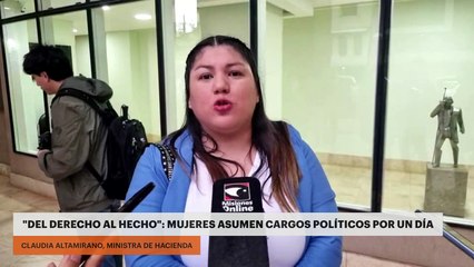 "DEL DERECHO AL HECHO": MUJERES ASUMEN CARGOS POLÍTICOS POR UN DÍA