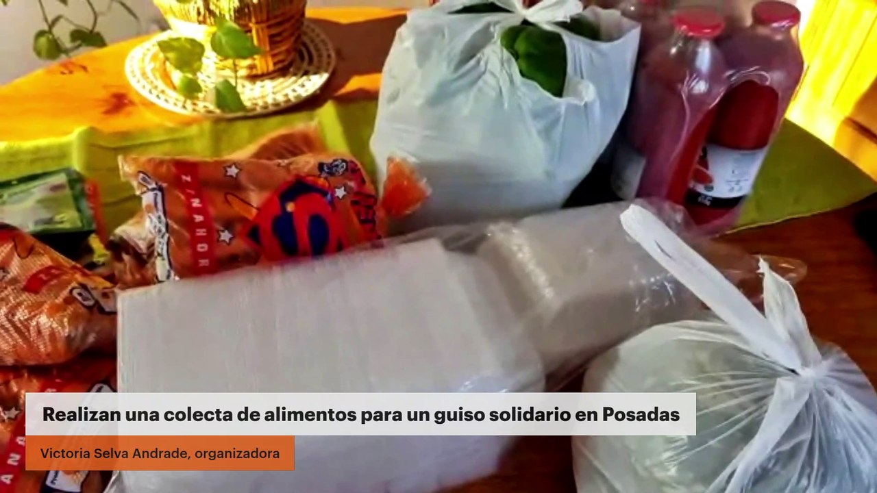Realizan una colecta de alimentos para un guiso solidario en Posadas
