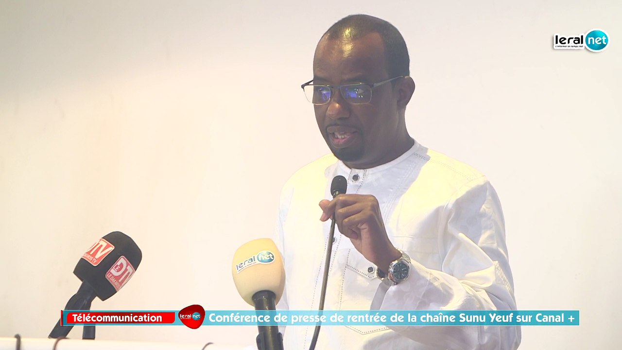 En Direct:  Conférence de presse de rentrée de la chaîne Sunu Yeuf sur Canal +