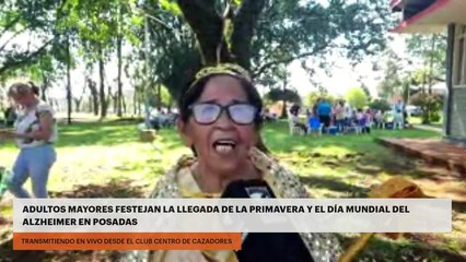 Adultos mayores festejan  la llegada de la primavera y el Día Mundial del Alzheimer en Posadas