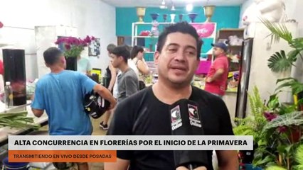 ALTA CONCURRENCIA EN FLORERÍAS POR EL INICIO DE LA PRIMAVERA