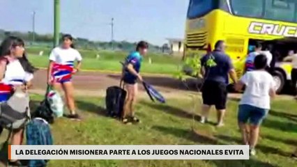 La delegación misionera parte a los Juegos Nacionales Evita